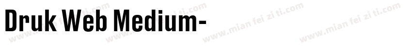 Druk Web Medium字体转换